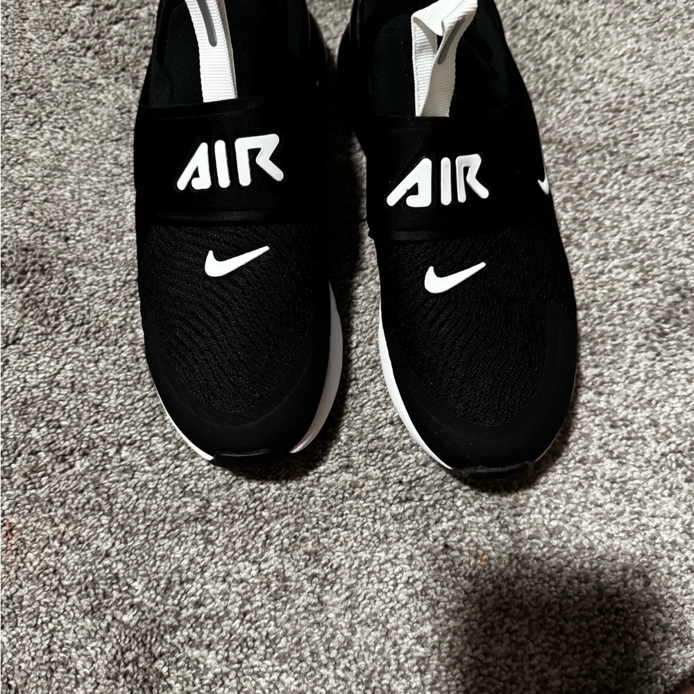 Nike Black and White Air Slip-On Shoes